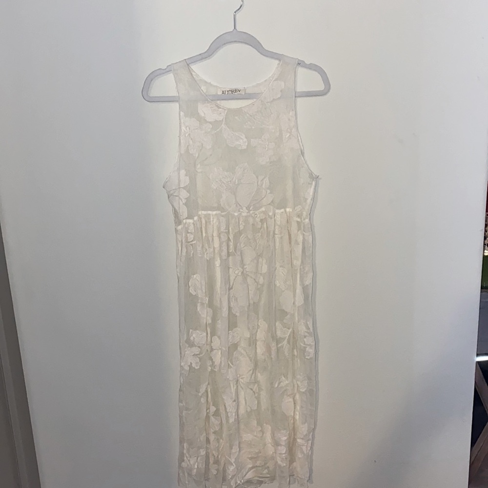 Sheer, floral dress